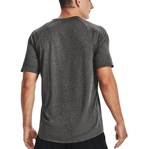 Camiseta personalizada de alta calidad a precio económico para hombre, cuello redondo, transpirable, tipo polo, negra, lisa. - Product Image 5