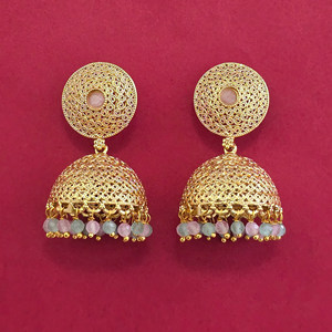 Compre Jhumki Antiguos Hechos a Mano con Baño de Oro, Calidad de Exportación 233104 - Product Image 6