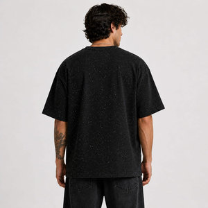 T-shirts à manches courtes en coton 100% lourd, style streetwear vintage américain, avec strass thermocollés, collection RoughPlay Madness, pour l'été - Product Image 6