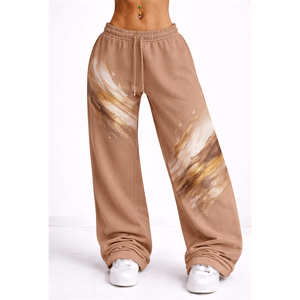 Pantalon de survêtement pour femme en polaire légère, imperméable et respirant, idéal pour la détente, le fitness, l'entraînement et les voyages. - Product Image 5