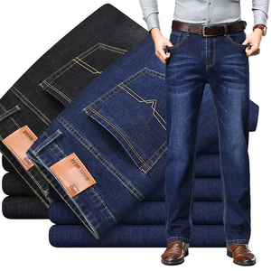2026 Trendy Slim Fit <b>Stretch</b> <b>Denim</b> Jeans for Men Comfortable Straight Leg Trousers Premium Quality Casual Business Wear - Product Image 1