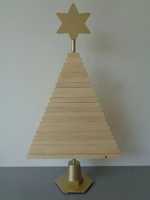 Ensemble de décorations de Noël en bois avec base étoile – Durables, écologiques, pour réunions de famille et fournitures de fête