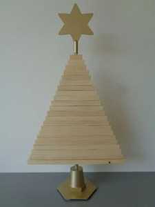 Ensemble de décorations de Noël en bois avec base étoile – Durables, écologiques, pour réunions de famille et fournitures de fête - Product Image 5