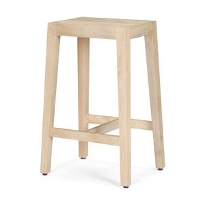 High-End Solid Wood Counter <b>Stool</b> | Quality Inspected Vietnam OEM - Product Image 1