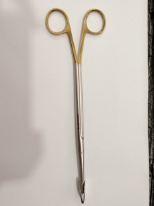 Ensemble d'instruments chirurgicaux Jamso Industries Trepsat Dissector 20 cm avec anneau doré, acier inoxydable de qualité A+, manuel, certifié CE Classe I - Product Image 1