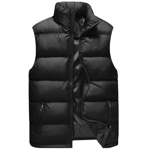Chaleco acolchado sin mangas para hombre, chaleco de plumón de alta calidad, súper cálido y grueso, chaleco con cremallera para hombre. - Product Image 3