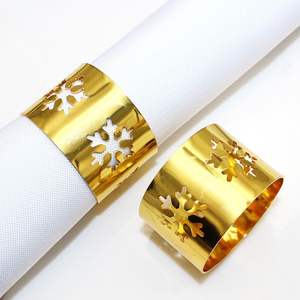 Anillo de Servilleta de Metal Vintage Inspirado en un Diseño Atemporal, Perfecto para Decoración de Mesa Clásica y Cenas de Estilo Tradicional - Product Image 4