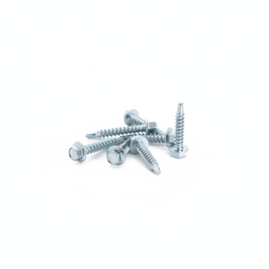Tornillos de Construcción para Techos de Acero al Carbono Galvanizado de Alta Resistencia - Tornillos Autorroscantes TEK Point con Cabeza Hexagonal y Arandela - Product Image 2