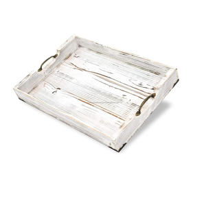 Bandeja de servicio de madera de color de fábrica, bandejas de mesa de decoración de lujo para el hogar interior, hechas en la India, la última bandeja de café única - Product Image 4