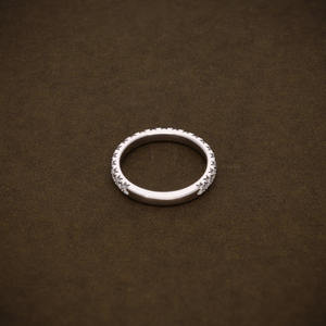 Anillo de Eternidad con Diamantes Cultivados en Laboratorio, Corte Redondo, Banda de Eternidad Atemporal, Anillo de Aniversario con Diamantes Certificados en Oro de 14K y 18K - Product Image 2