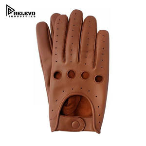 ถุงมือขับรถหนังแท้สำหรับผู้ชาย – หนังแกะแท้นุ่มสบาย กระชับมือ - Product Image 4