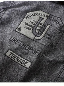 Chaqueta de moda de cuero auténtico con cremallera personalizada para hombre de buena calidad a precios mayoristas chaqueta de color personalizada para hombre - Product Image 5