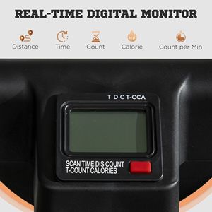Ab Twister Pieghevole Regolabile in Altezza con Monitor LCD, Attrezzatura per Allenamento Tonificante Total Body - Product Image 6