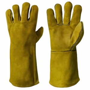 Guantes de Seguridad de Piel de Vacuno de Primera Calidad, Resistentes a la Vibración, al Calor y a las Chispas, con Puño de Seguridad Reforzado - Product Image 4