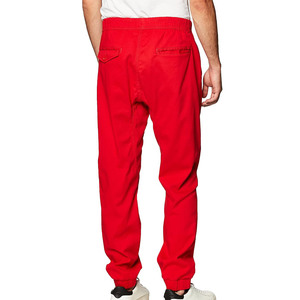 Pantalon de jogging décontracté en tricot doux pour homme, taille élastique plate, respirant, chevilles resserrées, 100 % coton, parfait pour - Product Image 6