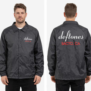 ผู้ผลิต OEM/ODM ขายส่ง เสื้อแจ็คเก็ตโค้ชแบบสั่งทำ เป็นมิตรกับสิ่งแวดล้อม ปักลาย พิมพ์ลาย คุณภาพพรีเมียม กันน้ำ - Product Image 1