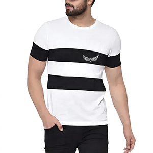 Men's <b>White</b> 100% Cotton Crew Neck <b>Short</b> <b>Sleeve</b> T-<b>Shirt</b> Solid High-quality Customizable Breathable Quick Dry Eco-Friendly Casual - Product Image 1