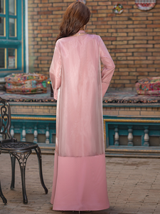 Abaya Abierta Dubai, Vestido Musulmán para Mujer, Vestido Abaya Modesto, Abaya Bordada Dubai, Abaya al por Mayor, Fabricantes de Abayas, Abaya Personalizada - Product Image 2