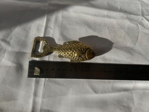Fish Shape Gold Brass Bottle Opening Tool Suitable For Beer Soda And Soft Drink Bottles Cap <b>Opener</b> Handcrafted From India - Product Image 4