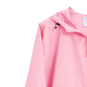 Veste rose unisexe pliable, coupe-vent brodé, léger, résistant à l'eau, vêtement de mode pour l'extérieur - Product Image 3