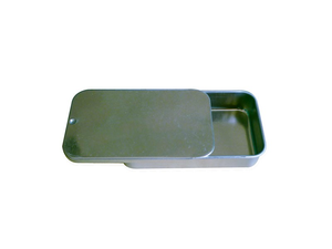 Kleine Rechteckige Metalldose mit Schiebedeckel Mini-Geschenkdose - Product Image 3