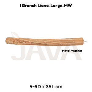 Javawood Perchoir pour oiseaux écologique, léger et durable, en bois de liane, branche jouet en provenance d'Indonésie, modèle L MW - Product Image 3