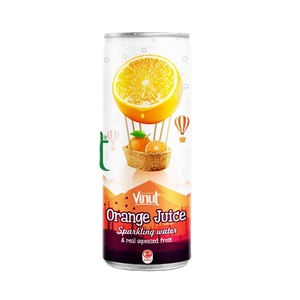 250ml de agua con gas con zumo de naranja de fruta real exprimida servicio OEM ODM, bebida al por mayor - Product Image 1