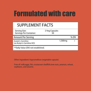 Suplemento Dietético de Acetil L-Carnitina de Calidad para Adultos, Cápsulas de Apoyo a la Desintoxicación Corporal, Cápsulas de Acetil L-Carnitina Directo de Fábrica - Product Image 5