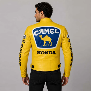 Chaqueta de Motociclismo Zonda de Cuero Vacuno Genuino para Adultos Unisex, con Protección de Nivel 2 CE y Soporte para la Espalda - Product Image 2