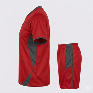 Camiseta de Fútbol para Hombre, Personalizada, con Cuello en V, Manga Corta, Cierre de Hebilla, Secado Rápido, 100% Poliéster, Venta Caliente - Product Image 5