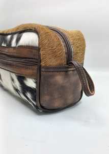Trousse de Toilette de Voyage en Cuir Pleine Fleur Véritable Cuir de Vachette pour Sac, Kit de Soins Personnels Unisexe avec Fermeture Éclair, Vente en Gros, Personnalisable LHON-0017 - Product Image 4