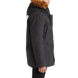 Custom Logo Oversized Style Men's Parka <b>Jacket</b> with Zipper Closure Wholesale High Quality Customized Warm Durable Hooded Winter - Product Image 4