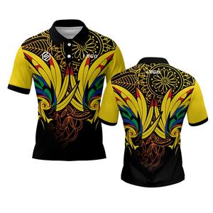 เสื้อกอล์ฟผู้ชายคุณภาพสูง ผลิตจากผ้าโพลีเอสเตอร์ถัก ระบายอากาศได้ดี แห้งเร็ว ยืดได้ 4 ทิศทาง ซับเหงื่อ เหมาะสำหรับใส่ลำลอง - Product Image 5