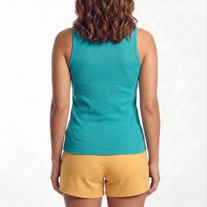 Durable Stitching Women's <b>Set</b> UV Protection Comfortable Fit Stretchy Fabric Tank Top And Shorts <b>Set</b> For Women's - Product Image 2