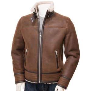 Chaqueta de Cuero para Hombre, Estilo Urbano, 100% de Alta Calidad, con Cierre, Ligera y Transpirable, para Invierno - Product Image 1