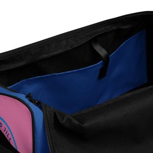 Bolsa de Deporte Azul y Rosa para Adolescentes, Bolsa de Viaje, Bolsa de Gimnasio Espaciosa, Bolsa de Viaje de Fin de Semana con Correa de Hombro Ajustable - Product Image 6