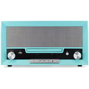 All-In-One Vinyl Record Player Turntable <b>with</b> CD Player, FM Radio, <b>Bluetooth</b>, <b>Aux</b>-In, & USB Port for Digital Recording - Product Image 4