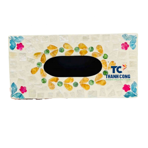 Proveedor Mayorista DE CAJAS DE PAÑUELOS DE NÁCAR, Línea de Artesanía Hecha a Mano, CUBIERTA DE CAJA DE PAÑUELOS DE NÁCAR, Vietnam - Product Image 1