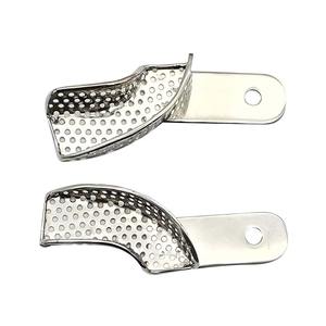 Juego de Bandejas de Impresión Dental de Acero Inoxidable con Certificación CE, Kit de Bandejas Ajustables de 3 Mandíbulas para Uso en Clínicas Dentales y Hospitales, con Logotipo OEM - Product Image 3