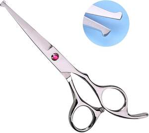 Ciseaux de coiffure de haute qualité, lames aiguisées en acier inoxydable, ciseaux de barbier multicolores avec repose-doigts réglable - Product Image 1