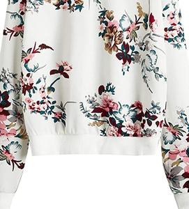 New Hot Selling Women's Sweatshirt Custom Girls Cotton Printed With Long Sleeves 2025Latest Style Winter Warm Casual Sweatshirts - Product Image 5