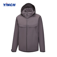 Vestes imperméables respirantes de mode automne en matériaux de qualité supérieure, coupe-vent unisexe à capuche avec fermeture éclair, veste d'extérieur