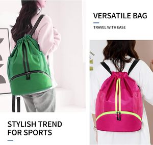 Sac de sport en toile portable avec grande poche, sac de voyage de grande capacité - Product Image 6