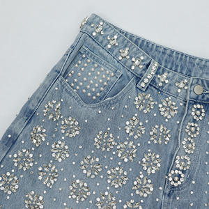 Streetwear Baggy Digital Printing Solid Oversize Men's Denim Shorts <b>High</b> Quality - Product Image 6