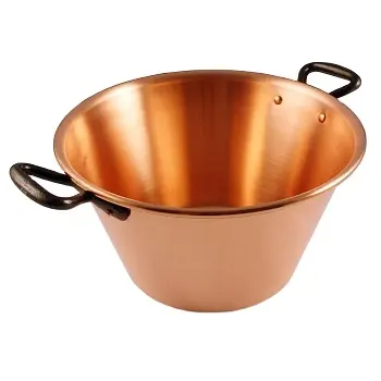 Modern Copper Metal Pot/ Jam Pan With Steel Metal Handle For Home Hotel Ware/ Wedding Decorative With Manufacturing From India