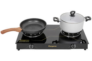 Estufa de Gas de Doble Quemador Kangaroo KG350 – Cocina de Gas de Acero Inoxidable Resistente, Hecha en Vietnam - Product Image 6