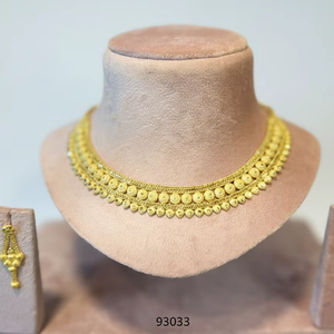 MOLL JEWELLERS Luxury Alloy Gold Filled 24k Zircon Floral Motif <b>Bridal</b> Wedding Filigree Trendy Pendant <b>Necklace</b> <b>Set</b> Third Party - Product Image 1