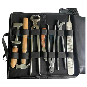 Kit de Herramientas de Herrador de Alta Resistencia, Juego de Herramientas Profesionales para el Cuidado y Recorte de Pezuñas de Caballos para Uso Equino - Product Image 1