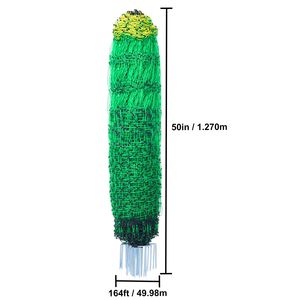 Postes y Estacas Portátiles para Cercas Eléctricas de Ganado, Redes de Malla de 50'' de Alto x 164' de Largo para Cabras, Ovejas, Ciervos, Equipo de Ganadería - Product Image 2