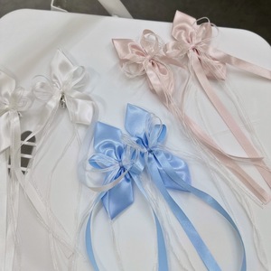 Longue barrette élégante pour filles, accessoires en tissu pour occasions spéciales, rubans en organza, pinces à cheveux 10*20cm - Product Image 4